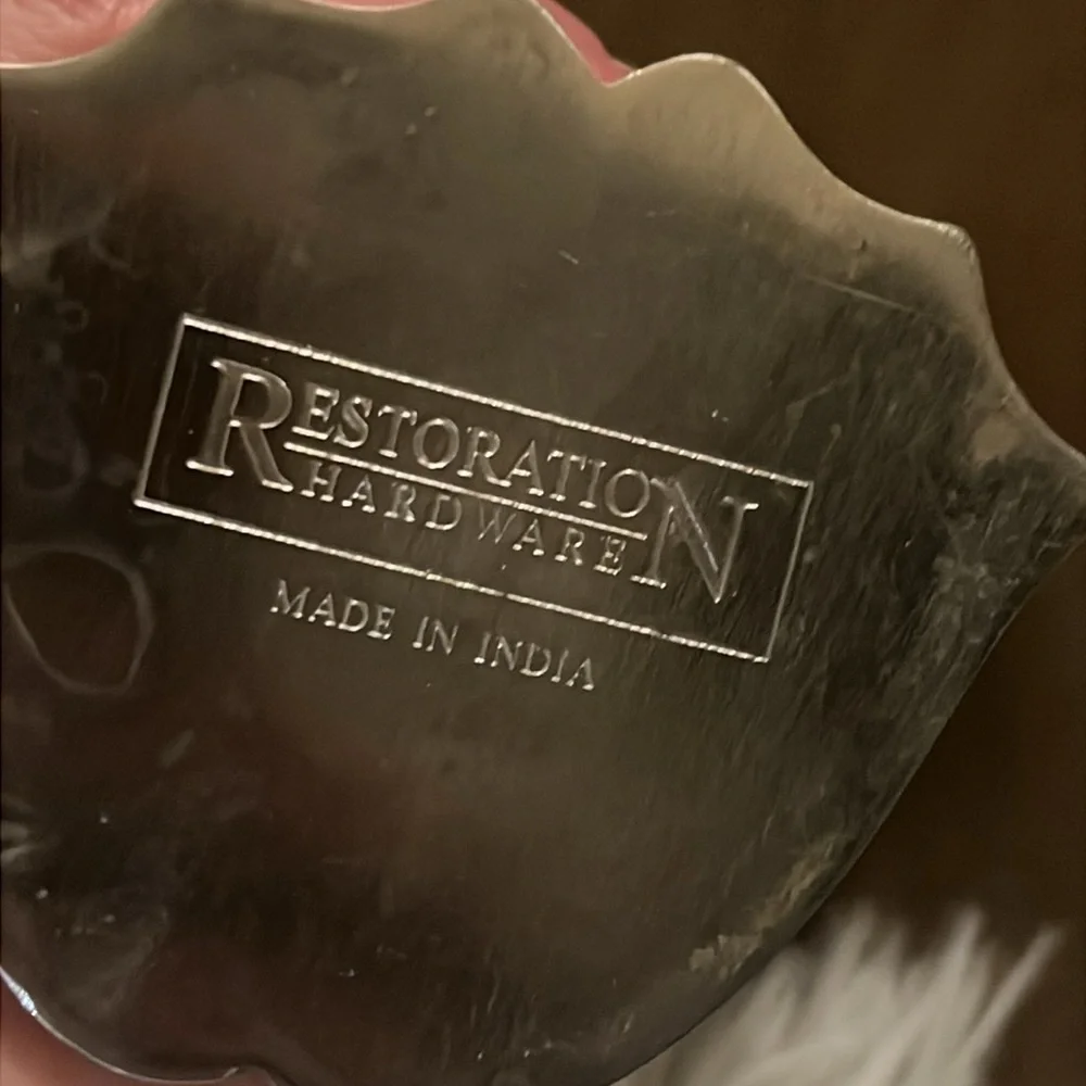 Restoration Hardware Silver Decorative Piece